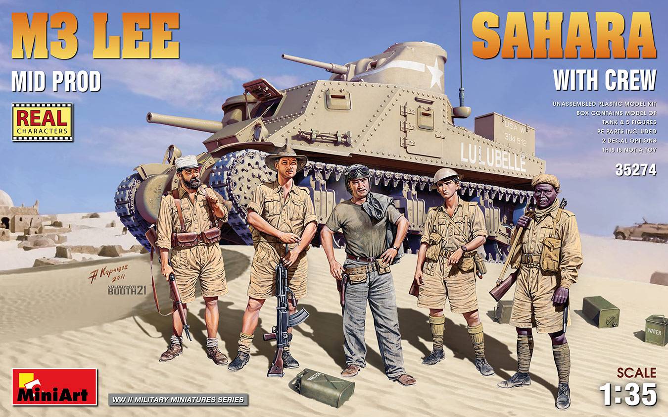 M3 LEE MID PROD. SAHARA w/CREW