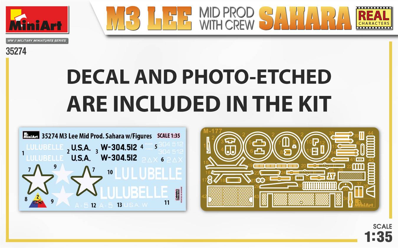 M3 LEE MID PROD. SAHARA w/CREW – Image 7