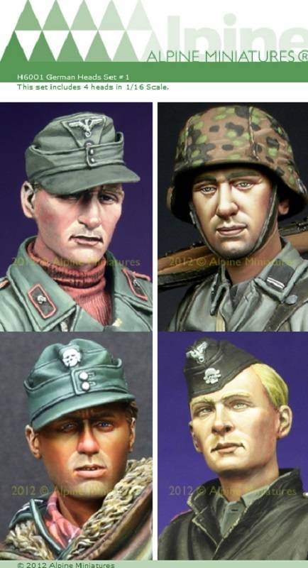 German Heads Set 1