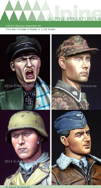 German Heads Set 6