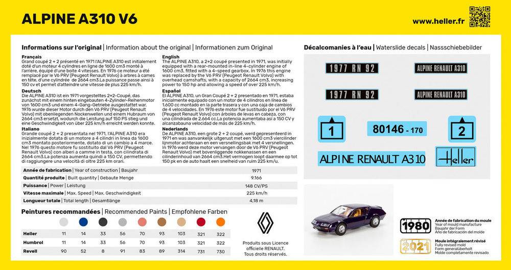 STARTER KIT Alpine A310 – Image 2