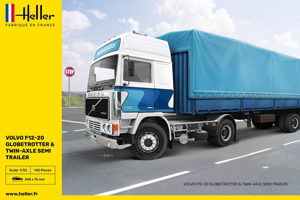 Volvo F12-20 Globetrotter & Twin-Axle Semi trailer