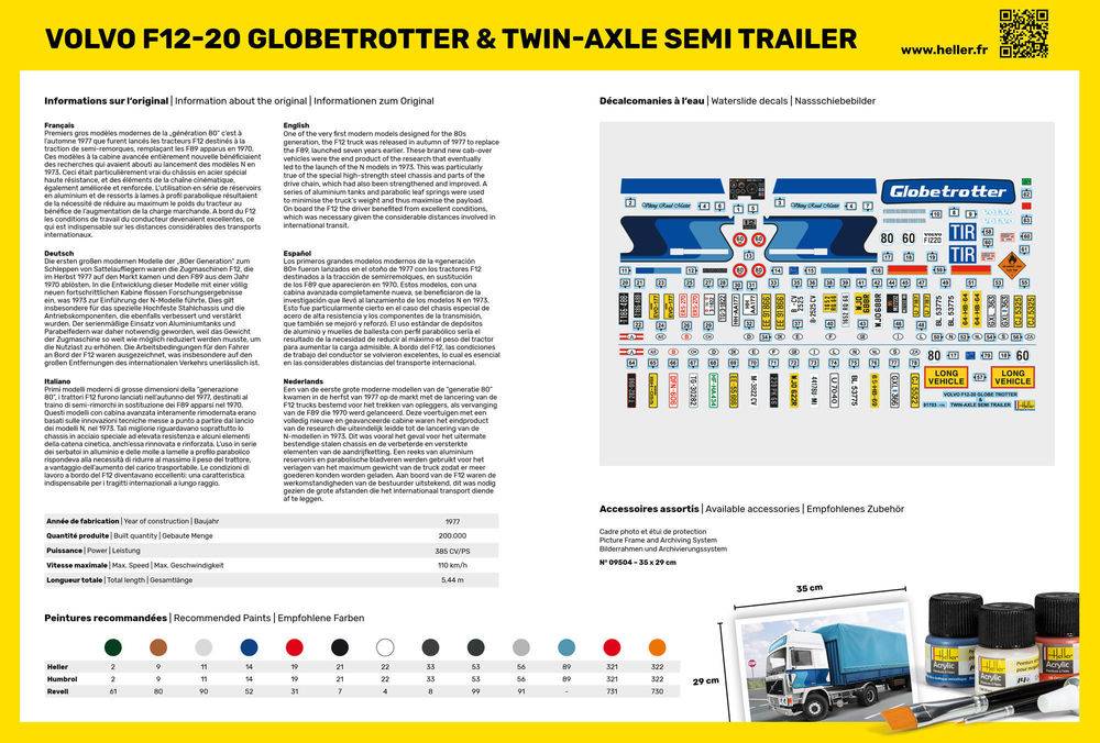 Volvo F12-20 Globetrotter & Twin-Axle Semi trailer – Image 2