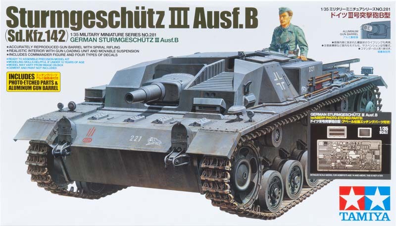 German Sturmgeschutz III Ausf B - w/ABER PE Parts