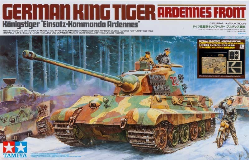 German King Tiger(Ardennes Front)w/Aberr Photo-Etched Parts and Metal Gun Barrel