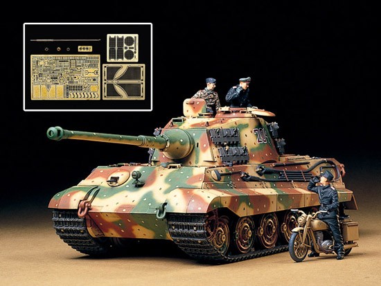 German King Tiger(Ardennes Front)w/Aberr Photo-Etched Parts and Metal Gun Barrel – Image 2