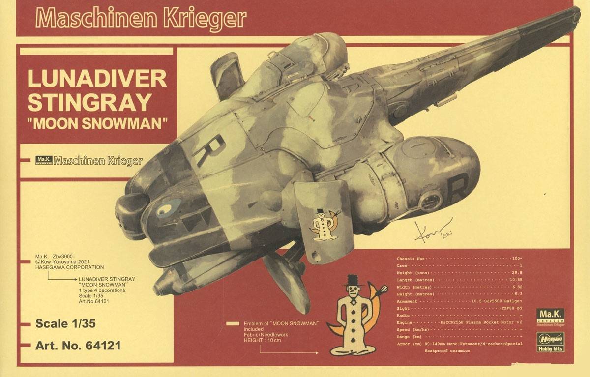 Lunadiver Stingray "Moon Snowman"