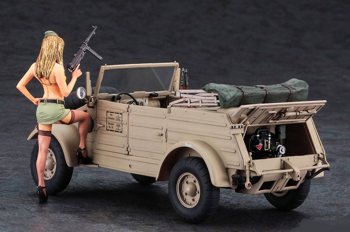 Pkw.K1 Kübelwagen Type 82 (Balloon Tire) w/Blonde Girl's Figure – Image 7