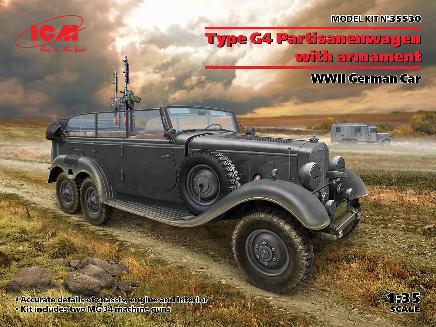 Type G4 Partisanenwagen with armament WWII German car