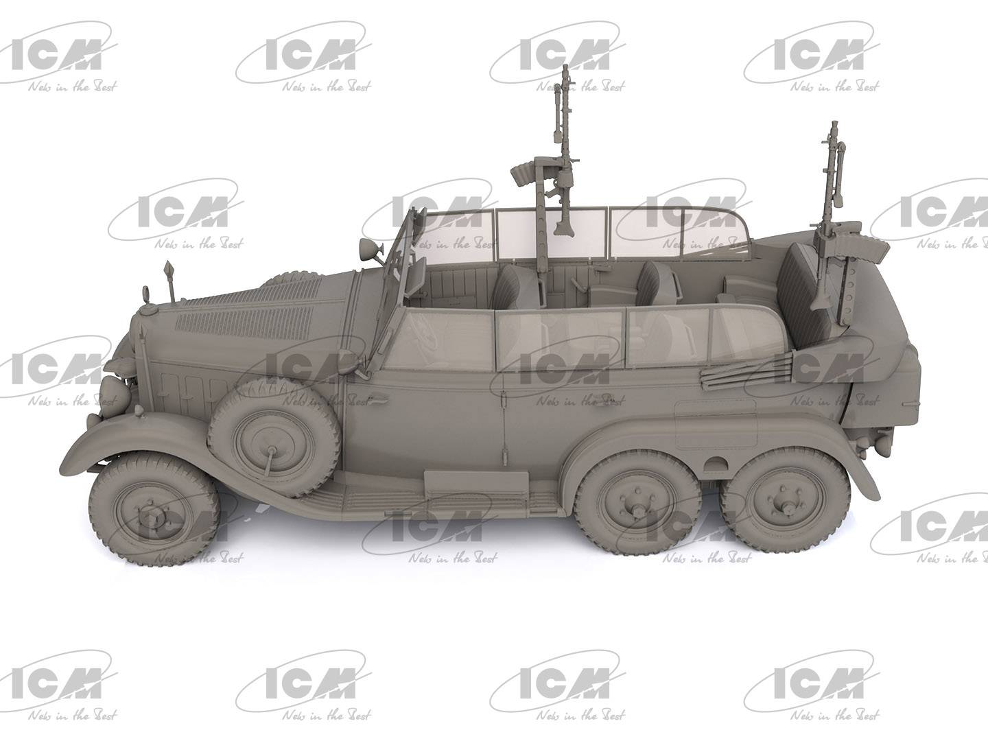 Type G4 Partisanenwagen with armament WWII German car – Image 2