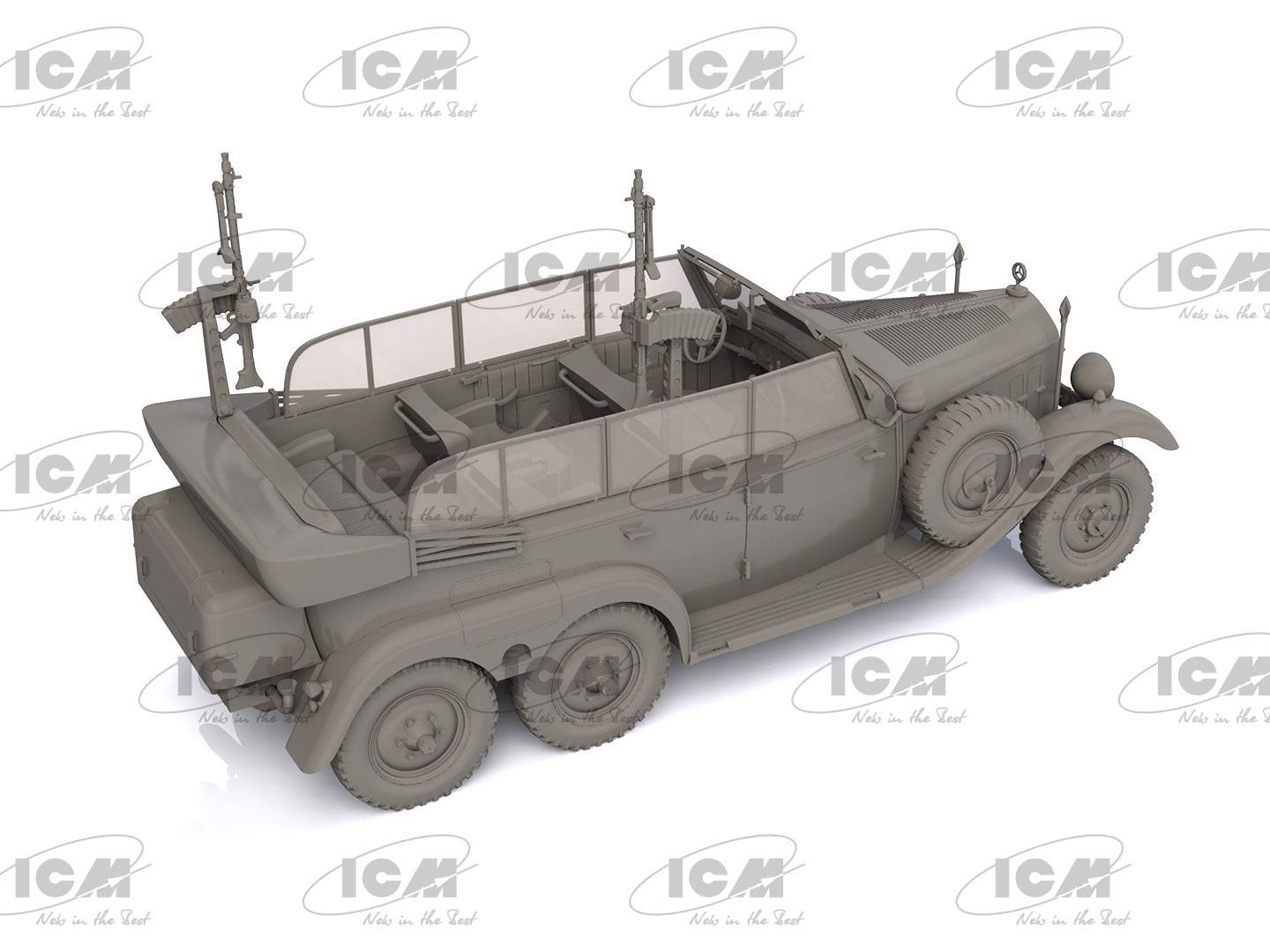 Type G4 Partisanenwagen with armament WWII German car – Image 3