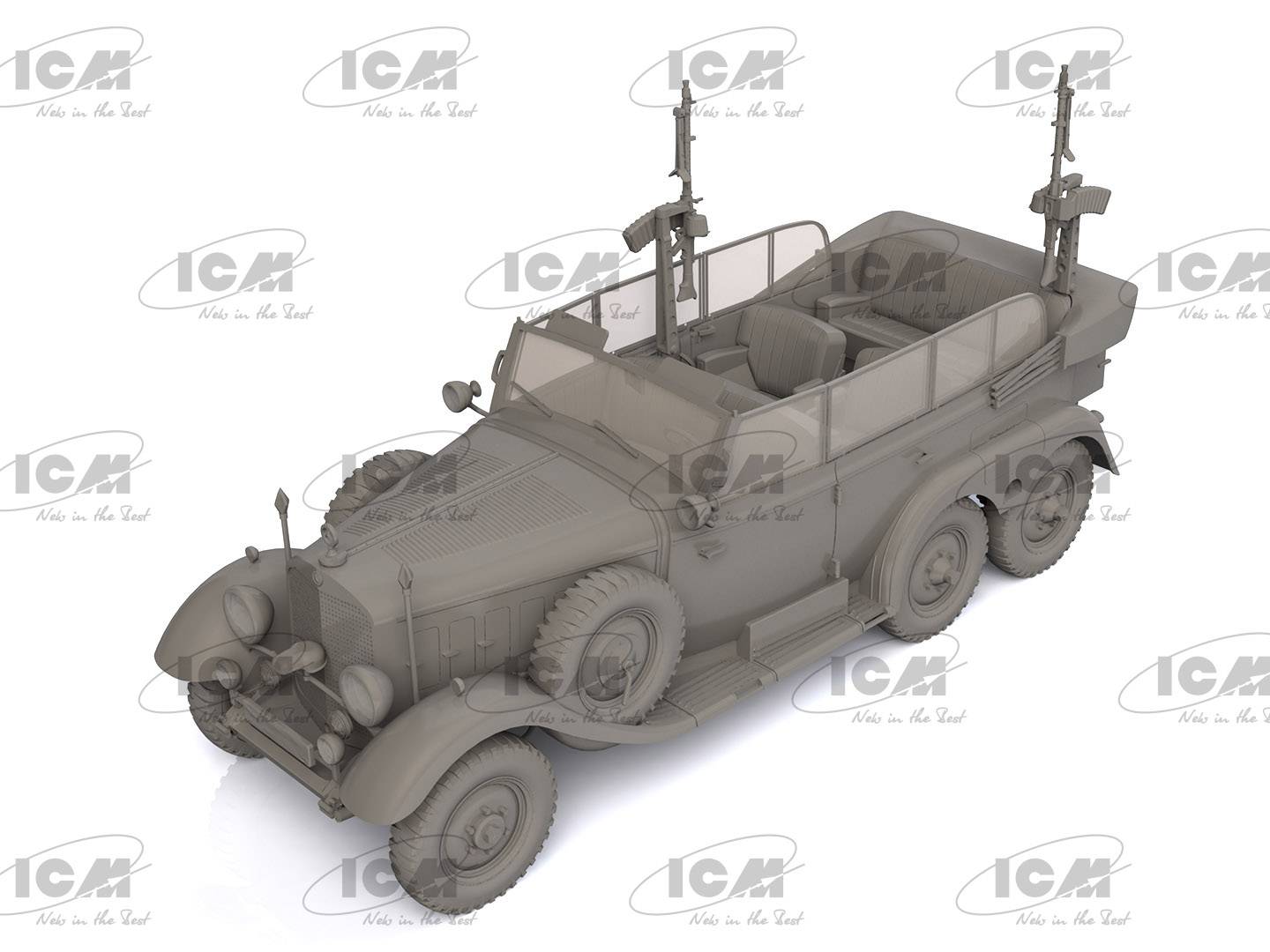 Type G4 Partisanenwagen with armament WWII German car – Image 4