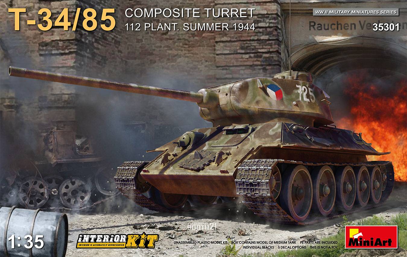 TOURELLE COMPOSITE T-34/85. 112 USINE. KIT INTÉRIEUR ÉTÉ 1944