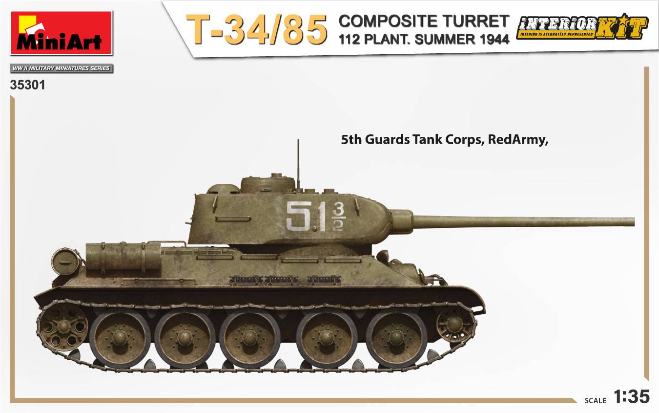 TOURELLE COMPOSITE T-34/85. 112 USINE. KIT INTÉRIEUR ÉTÉ 1944 – Image 4