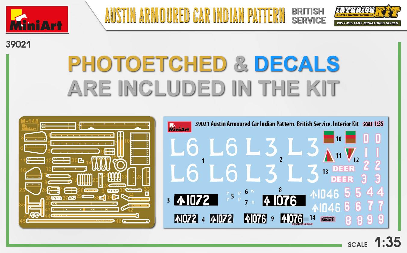 AUSTIN ARMOURED CAR INDIAN PATTERN. BRITISH SERVICE. INTERIOR KIT – Image 5