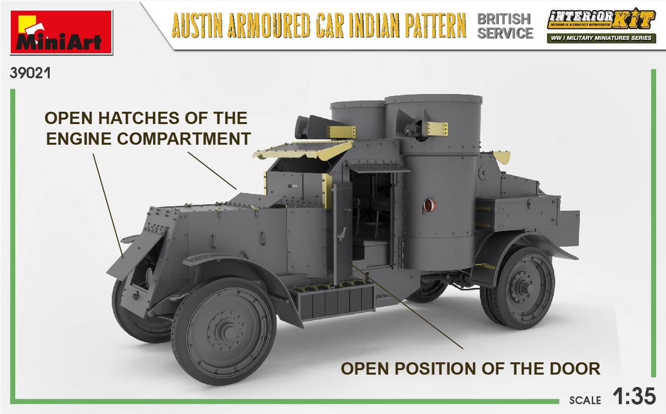 AUSTIN ARMOURED CAR INDIAN PATTERN. BRITISH SERVICE. INTERIOR KIT – Image 8