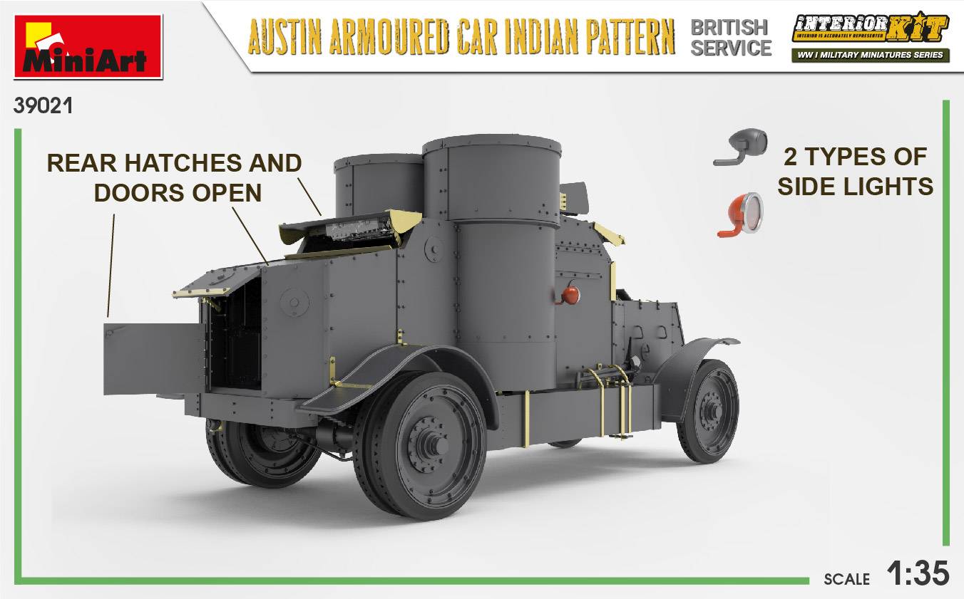 AUSTIN ARMOURED CAR INDIAN PATTERN. BRITISH SERVICE. INTERIOR KIT – Image 9