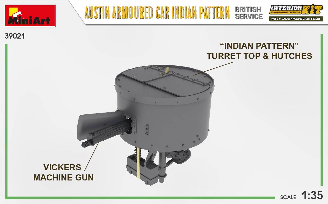 AUSTIN ARMOURED CAR INDIAN PATTERN. BRITISH SERVICE. INTERIOR KIT – Image 15