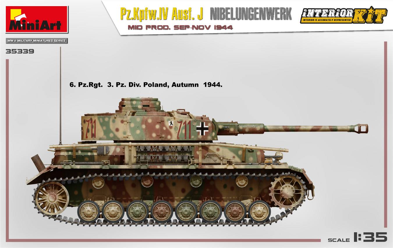 Pz.Kpfw.IV Ausf. J Nibelungenwerk. MOYENNE PROD. SEP-NOV 1944 KIT INTÉRIEUR – Image 6