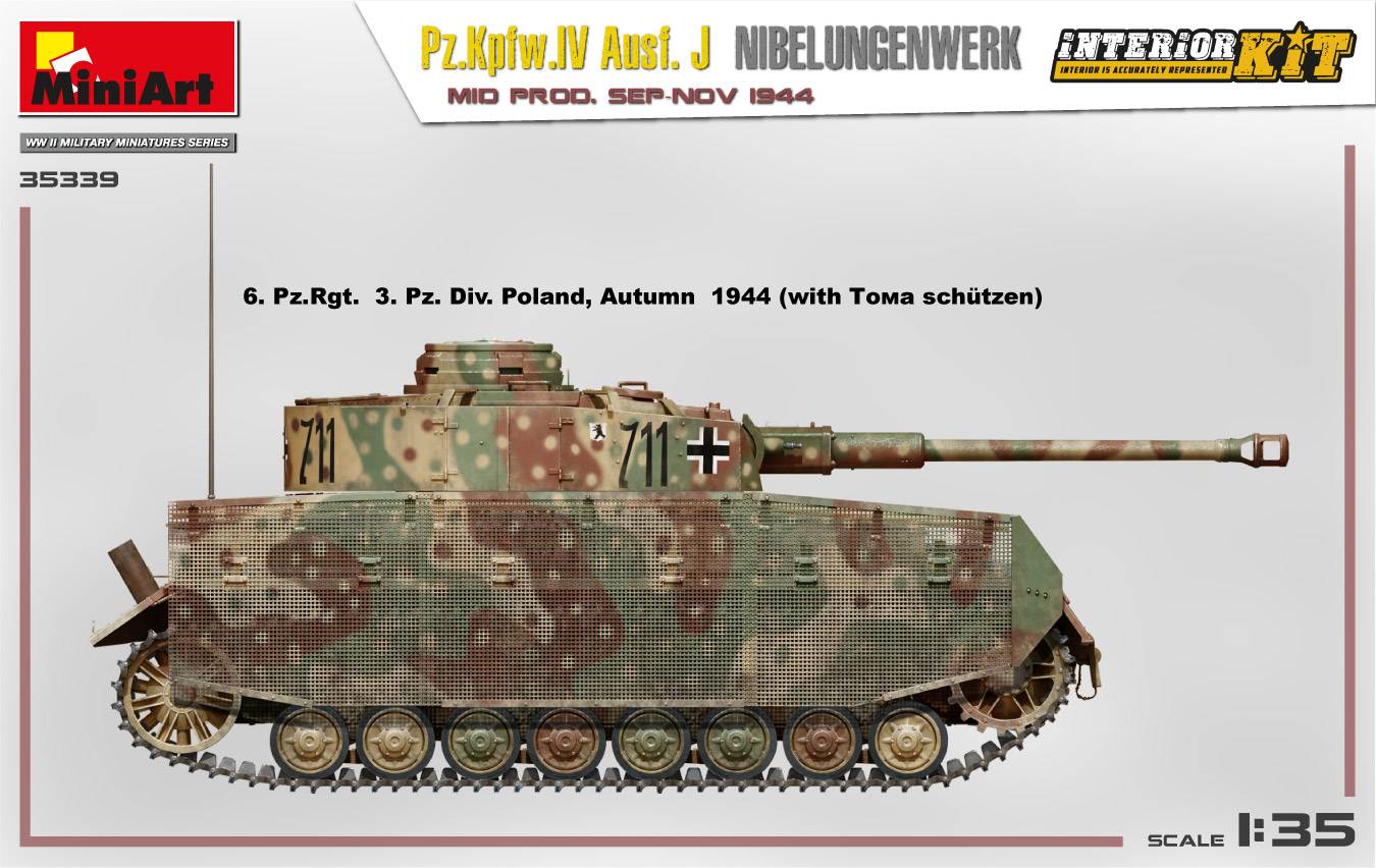 Pz.Kpfw.IV Ausf. J Nibelungenwerk. MOYENNE PROD. SEP-NOV 1944 KIT INTÉRIEUR – Image 7