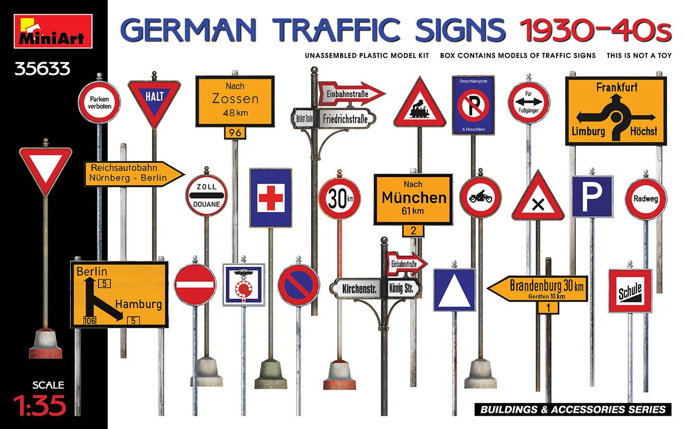 SIGNAUX DE SIGNALISATION ALLEMAND DES ANNÉES 30-40