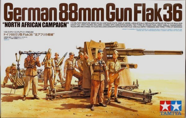 German 88mm Gun Flak36 - "North African Campaign"