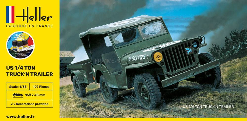 STARTER KIT US 1/4 Ton Truck 'n Trailer