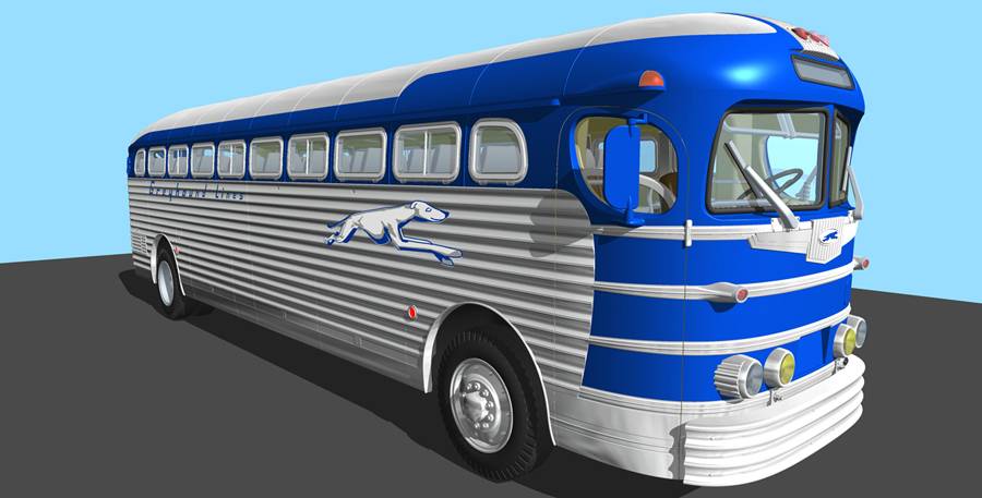 1947 PD-3701 Silverside Bus – Image 4