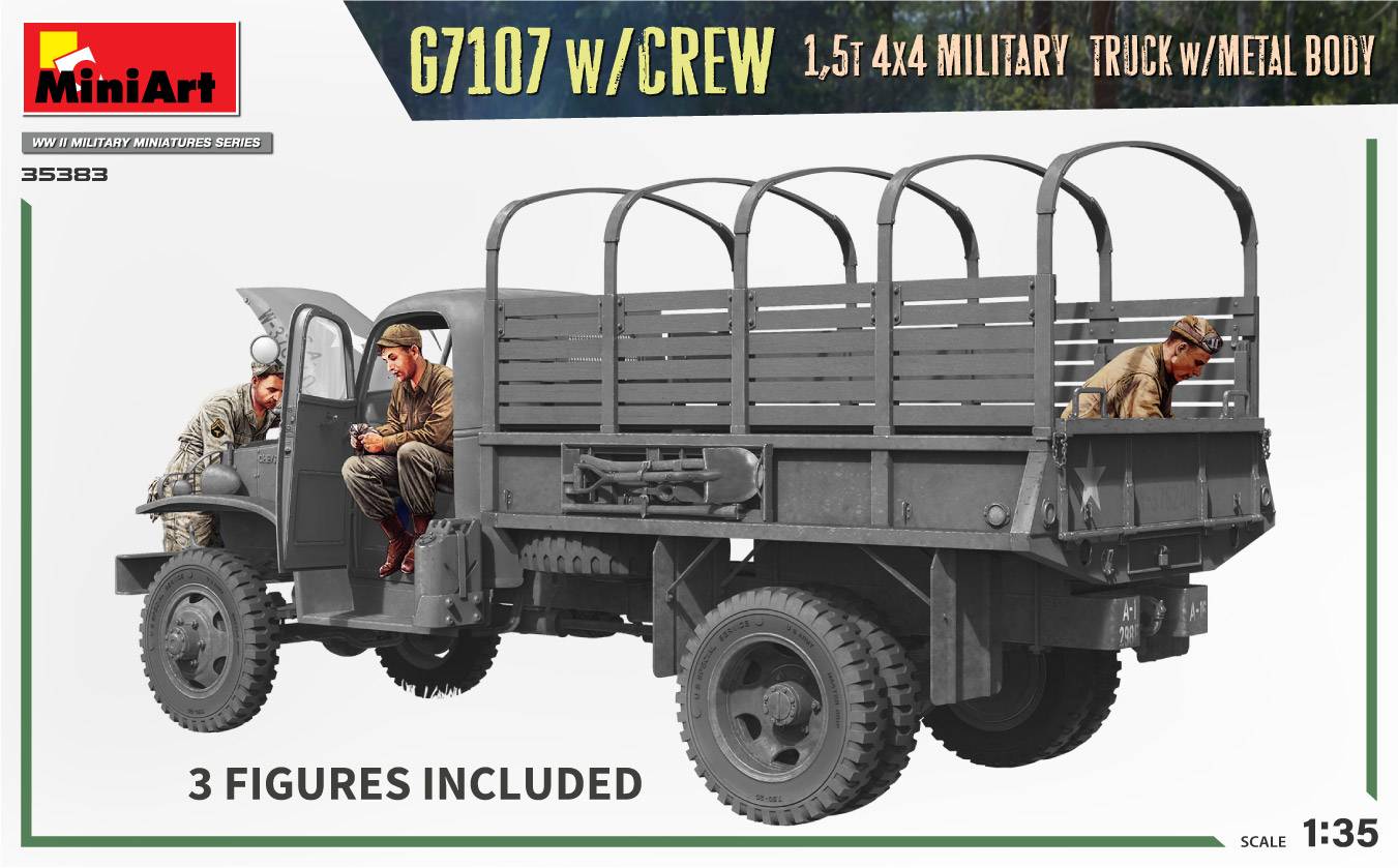 G7107 w/CREW 1,5t 4X4 CARGO TRUCK w/METAL BODY – Image 16