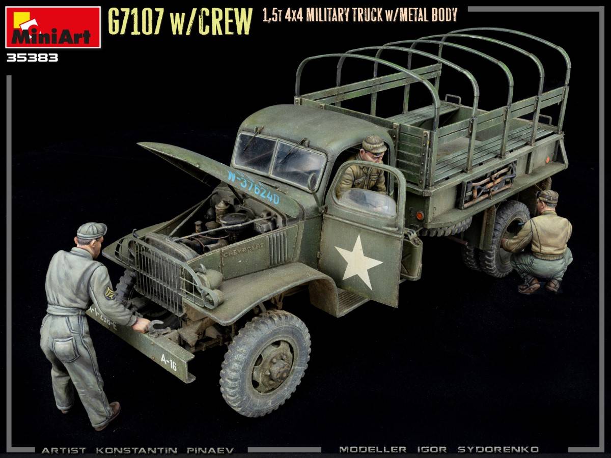 G7107 w/CREW 1,5t 4X4 CARGO TRUCK w/METAL BODY – Image 3