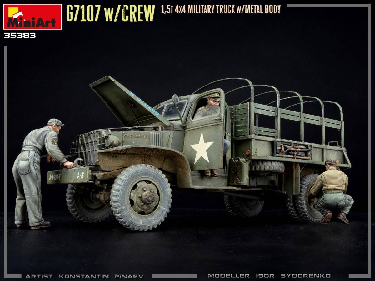 G7107 w/CREW 1,5t 4X4 CARGO TRUCK w/METAL BODY – Image 4