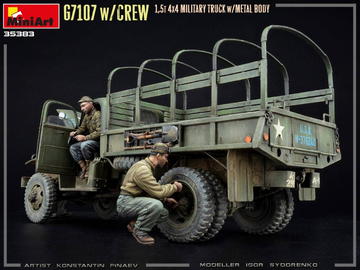G7107 w/CREW 1,5t 4X4 CARGO TRUCK w/METAL BODY – Image 5