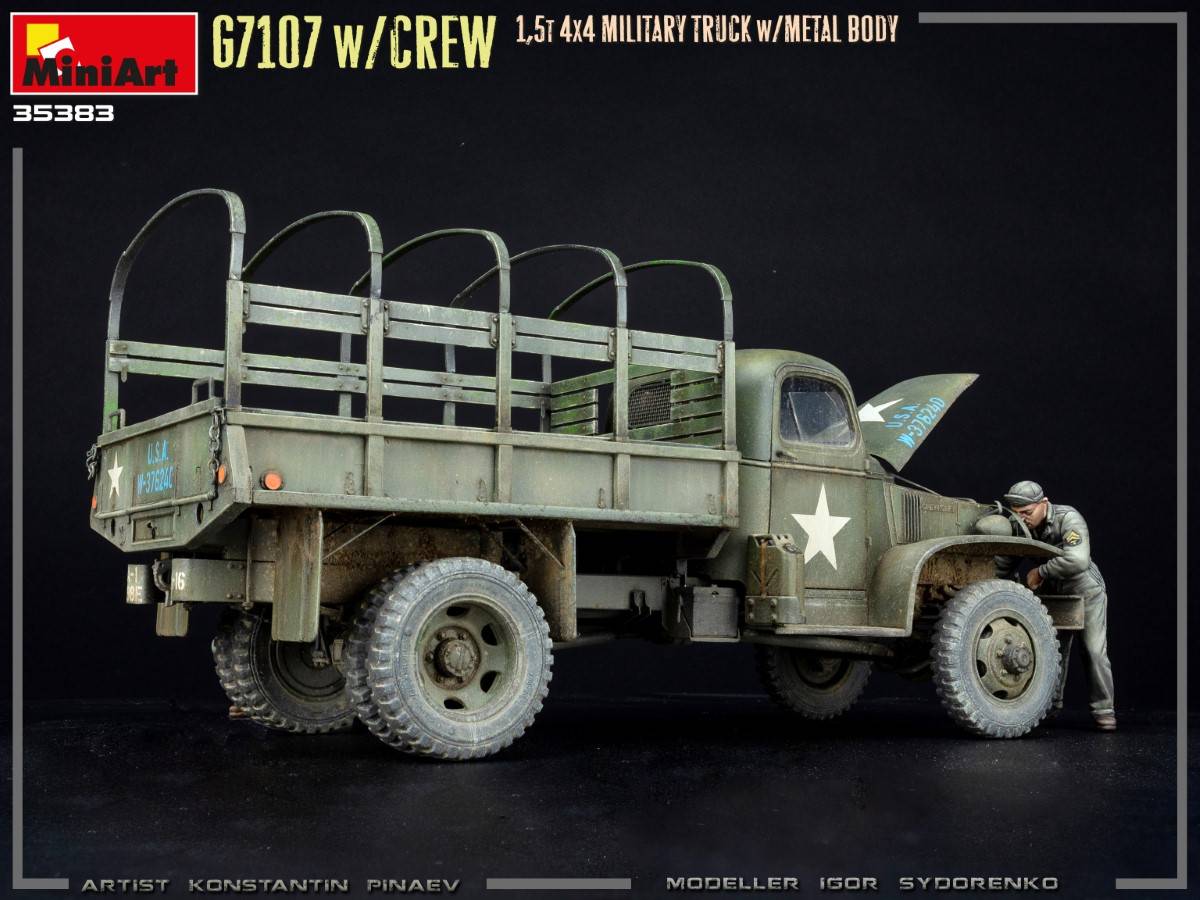 G7107 w/CREW 1,5t 4X4 CARGO TRUCK w/METAL BODY – Image 6