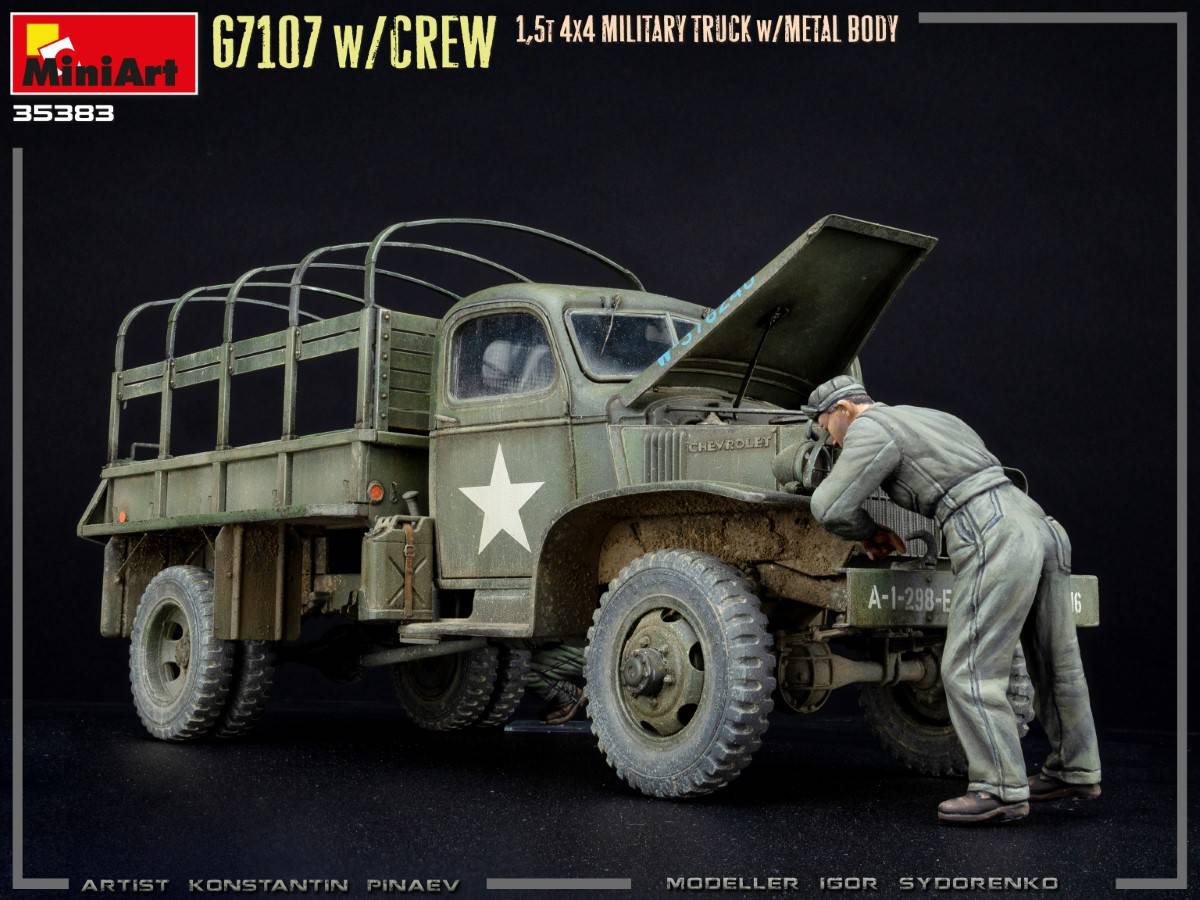 G7107 w/CREW 1,5t 4X4 CARGO TRUCK w/METAL BODY – Image 7