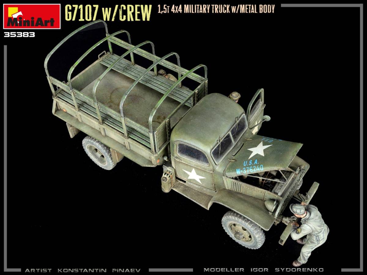 G7107 w/CREW 1,5t 4X4 CARGO TRUCK w/METAL BODY – Image 8
