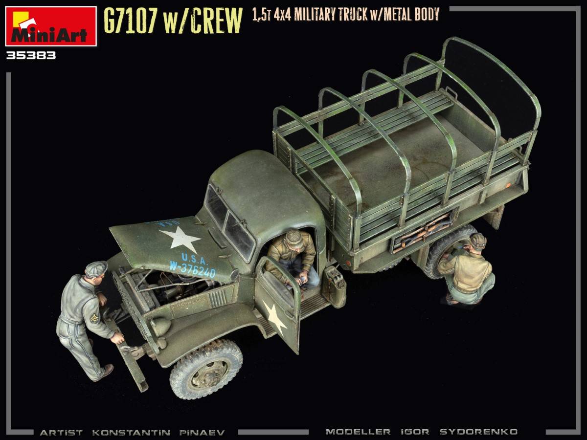 G7107 w/CREW 1,5t 4X4 CARGO TRUCK w/METAL BODY – Image 9