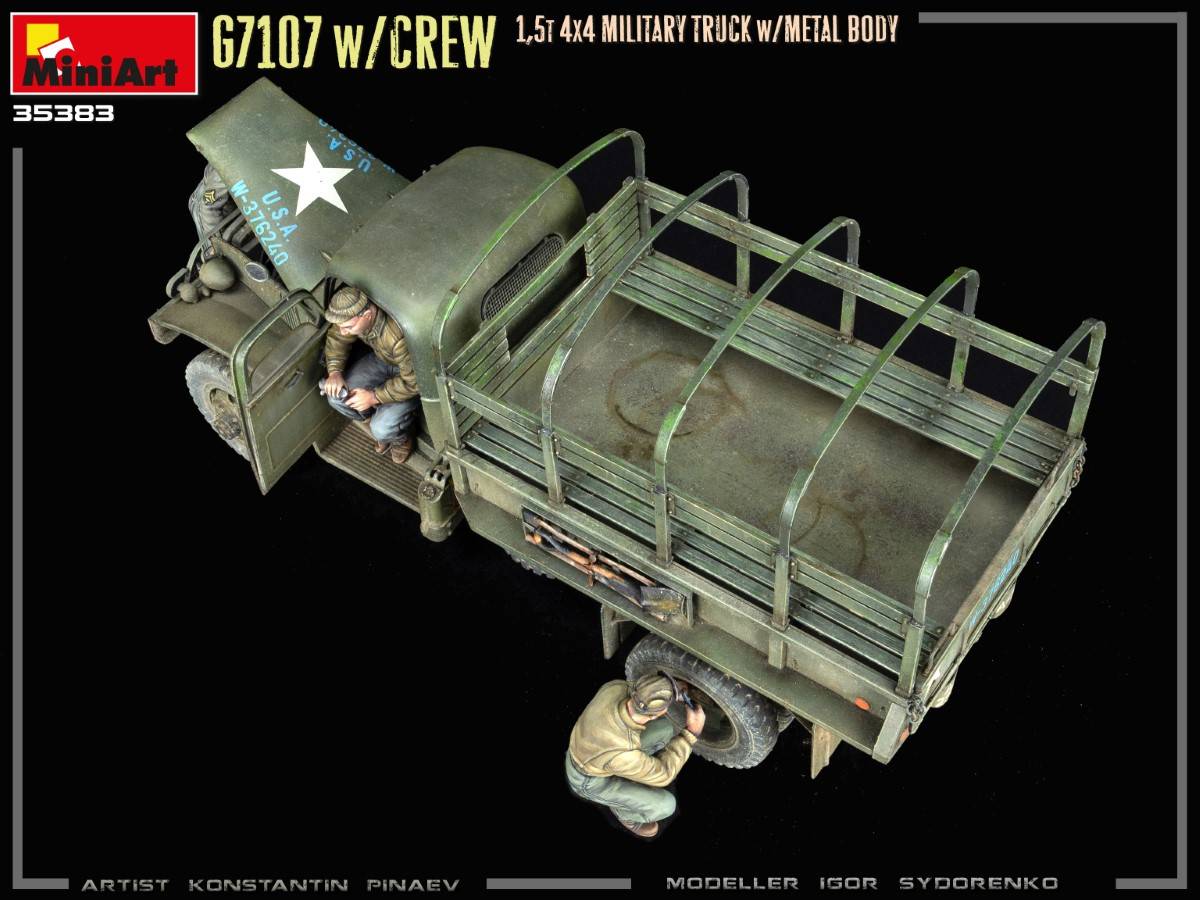 G7107 w/CREW 1,5t 4X4 CARGO TRUCK w/METAL BODY – Image 10