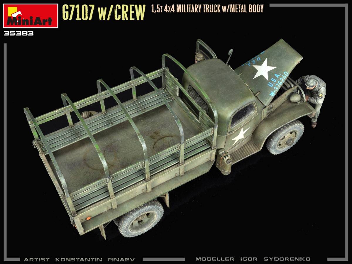 G7107 w/CREW 1,5t 4X4 CARGO TRUCK w/METAL BODY – Image 11