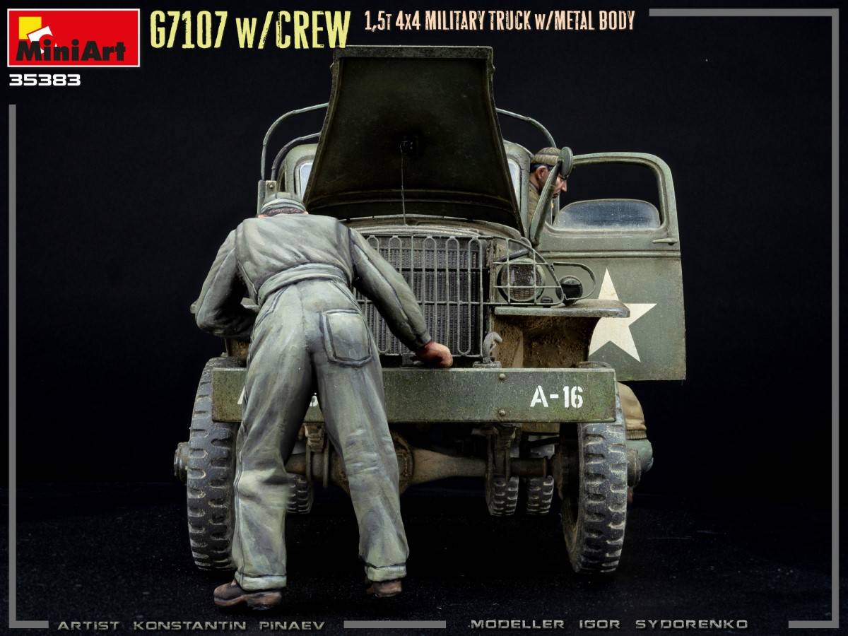 G7107 w/CREW 1,5t 4X4 CARGO TRUCK w/METAL BODY – Image 12