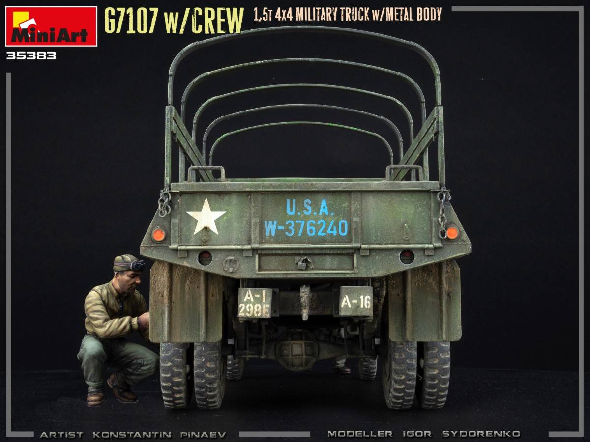 G7107 w/CREW 1,5t 4X4 CARGO TRUCK w/METAL BODY – Image 13