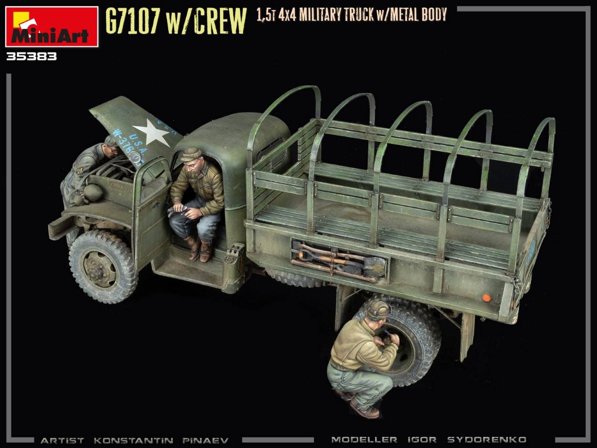 G7107 w/CREW 1,5t 4X4 CARGO TRUCK w/METAL BODY – Image 2