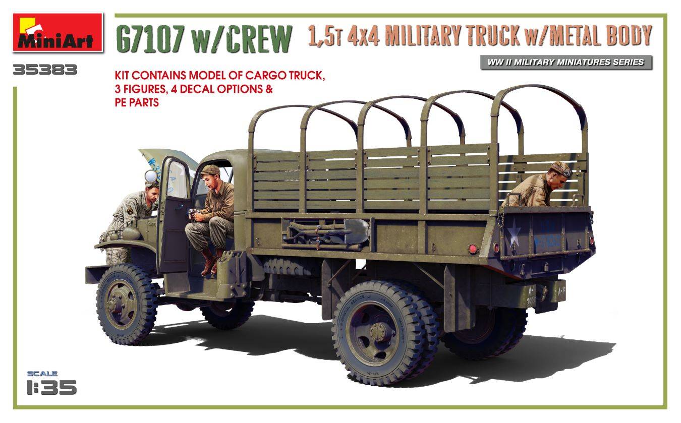 G7107 w/CREW 1,5t 4X4 CARGO TRUCK w/METAL BODY – Image 17