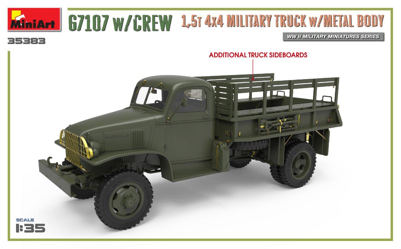 G7107 w/CREW 1,5t 4X4 CARGO TRUCK w/METAL BODY – Image 18
