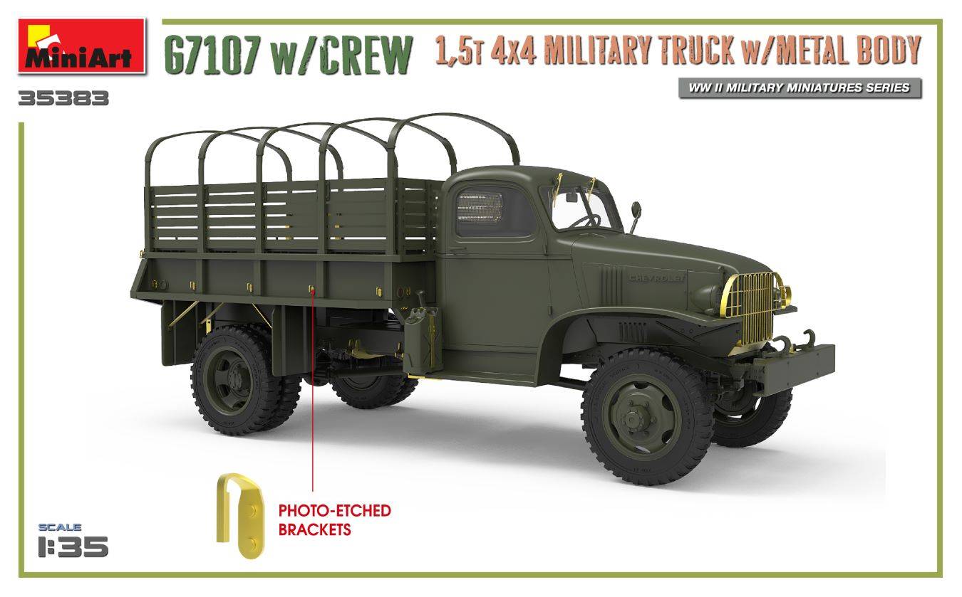 G7107 w/CREW 1,5t 4X4 CARGO TRUCK w/METAL BODY – Image 19