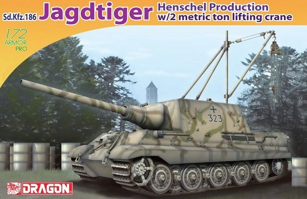 Sd.Kfz.186 Jagdtiger Henschel Production w/2 Metric Ton Lifting Crane