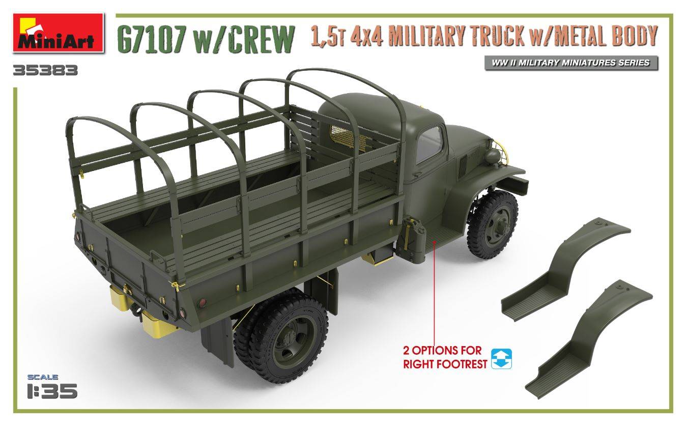 G7107 w/CREW 1,5t 4X4 CARGO TRUCK w/METAL BODY – Image 20