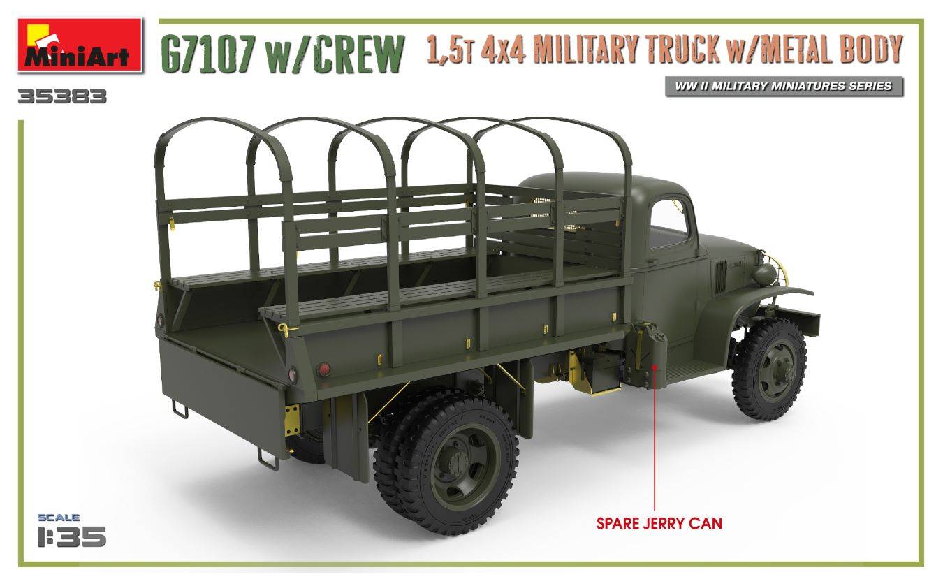 G7107 w/CREW 1,5t 4X4 CARGO TRUCK w/METAL BODY – Image 22