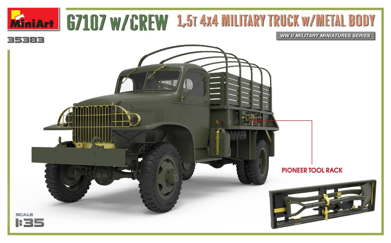 G7107 w/CREW 1,5t 4X4 CARGO TRUCK w/METAL BODY – Image 23