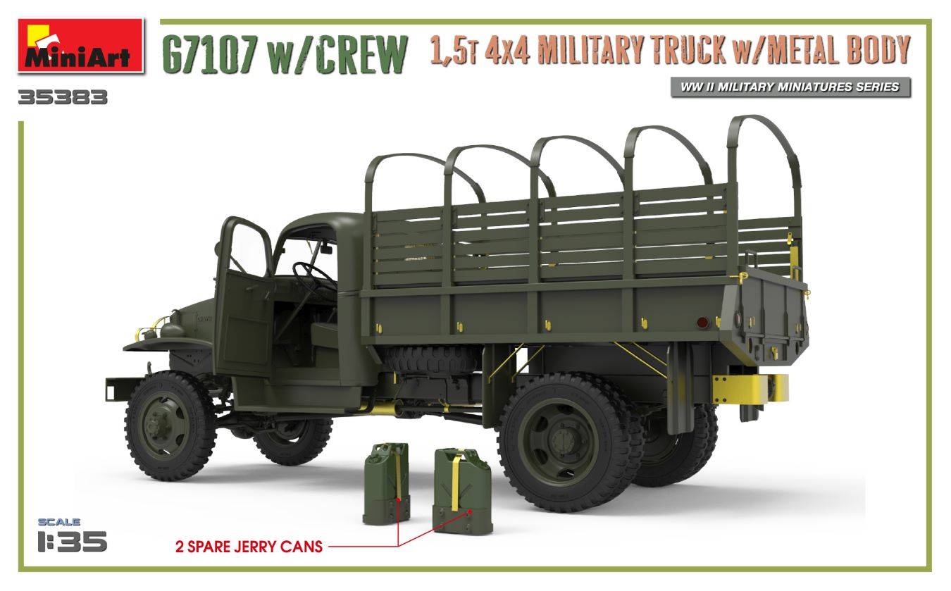 G7107 w/CREW 1,5t 4X4 CARGO TRUCK w/METAL BODY – Image 24