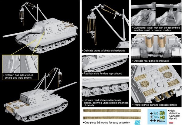 Sd.Kfz.186 Jagdtiger Henschel Production w/2 Metric Ton Lifting Crane – Image 2